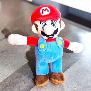 Nintendo Super Mario Luigi Pocket Sized Soft Plush Toy 6.5" Red Blue 2021